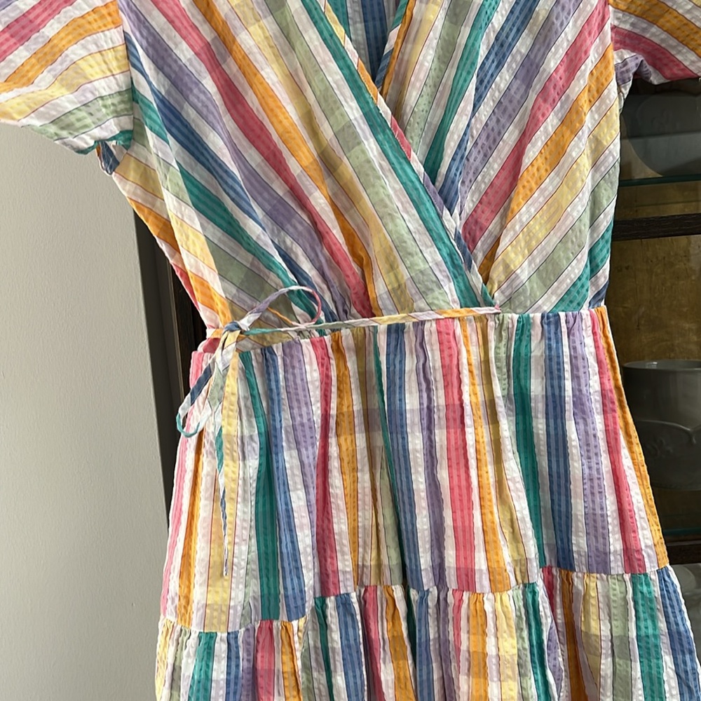 J.Crew Colorful Tiered Dress - Picture 3 of 4